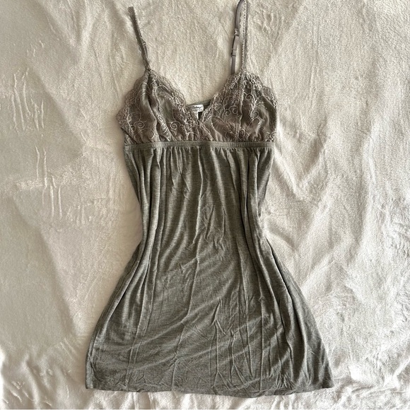 Other - Grey Lace Slip Dress